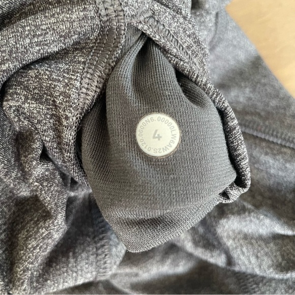 Lululemon Wunder Under Crop (High-Rise) *Luxtreme 21" Heathered Black - Picture 8 of 10